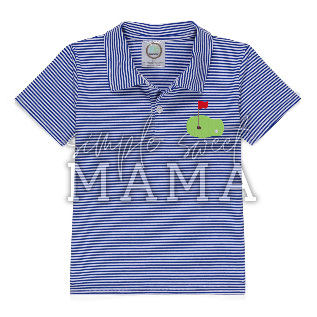 Boys Monogram Polo