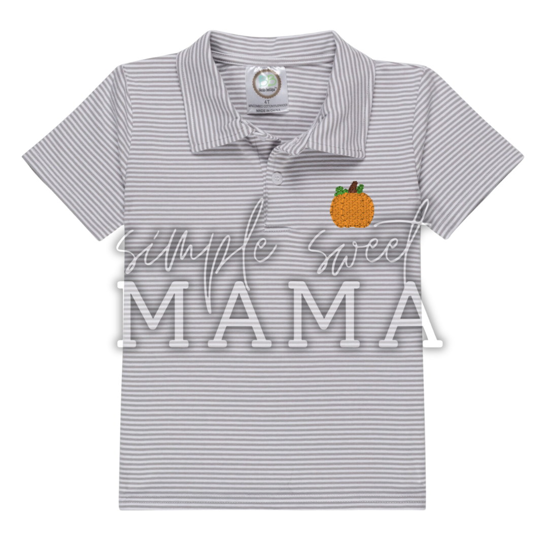 Boys Monogram Polo