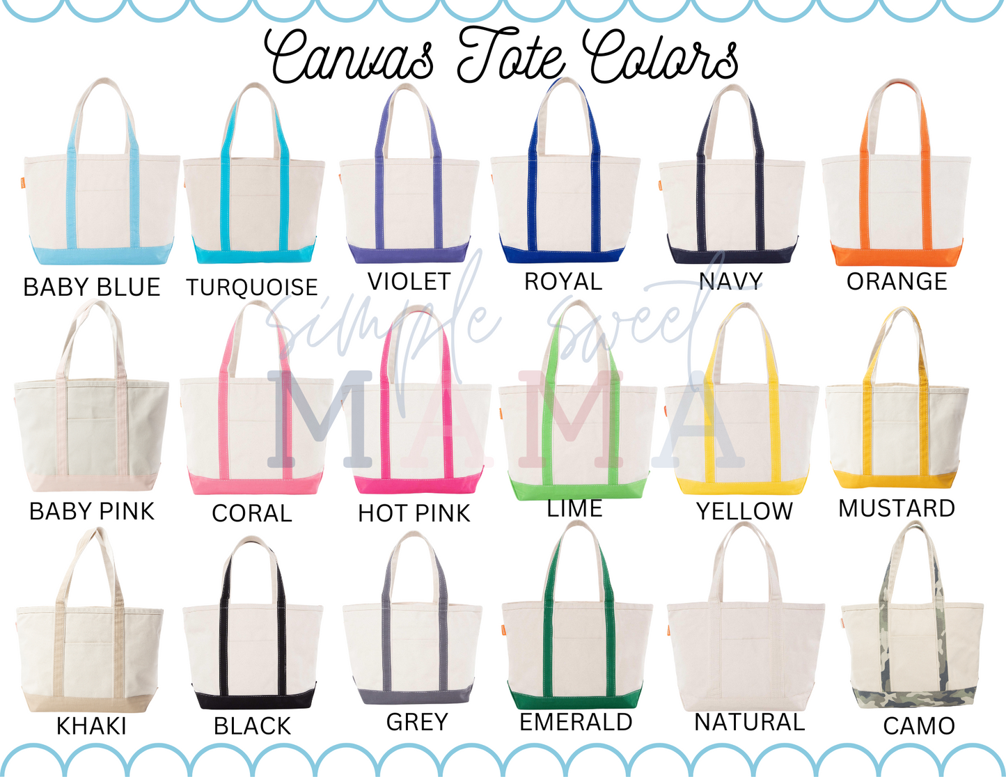 Ballpark Canvas Tote Bag