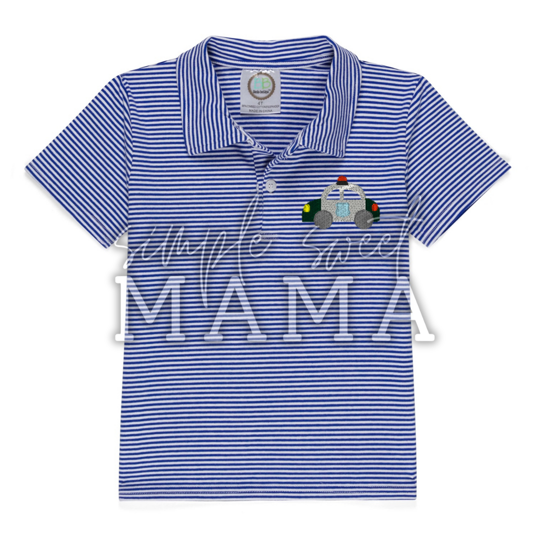 Boys Monogram Polo