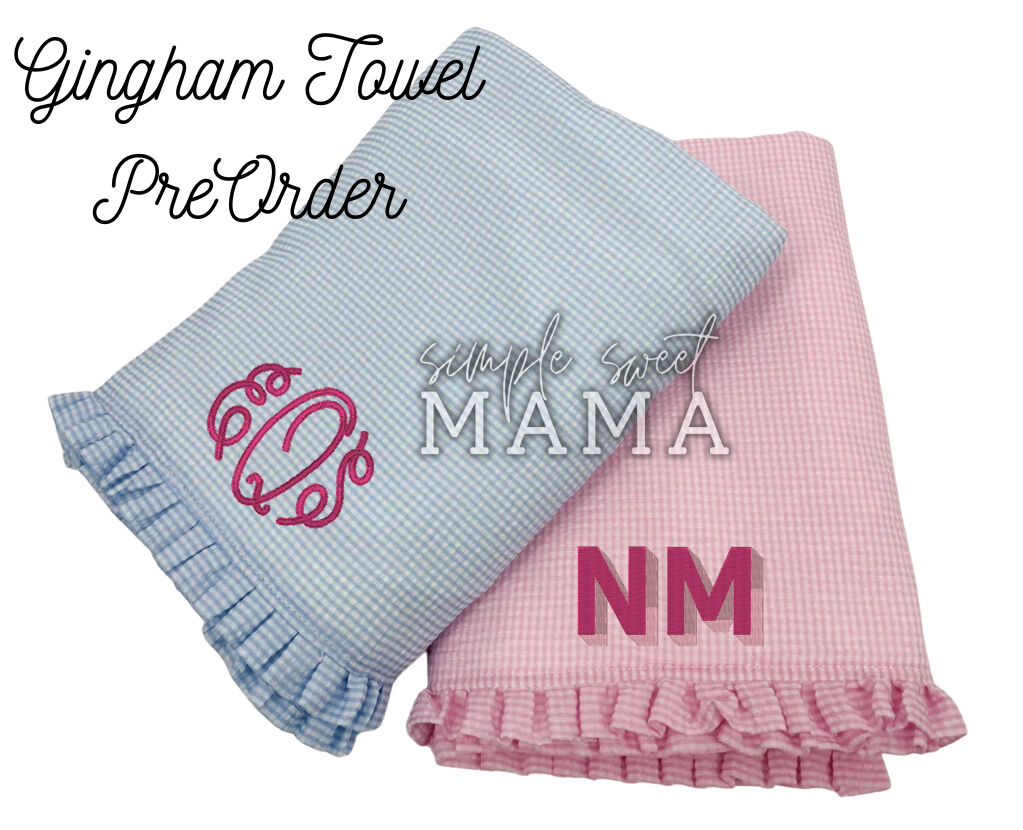 Seersucker Towel Preorder - RUFFLE