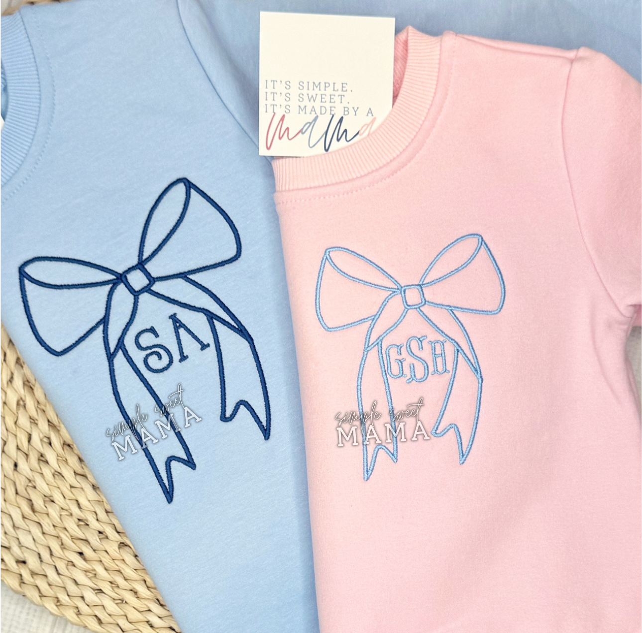 Bow Monogram Sweatshirt