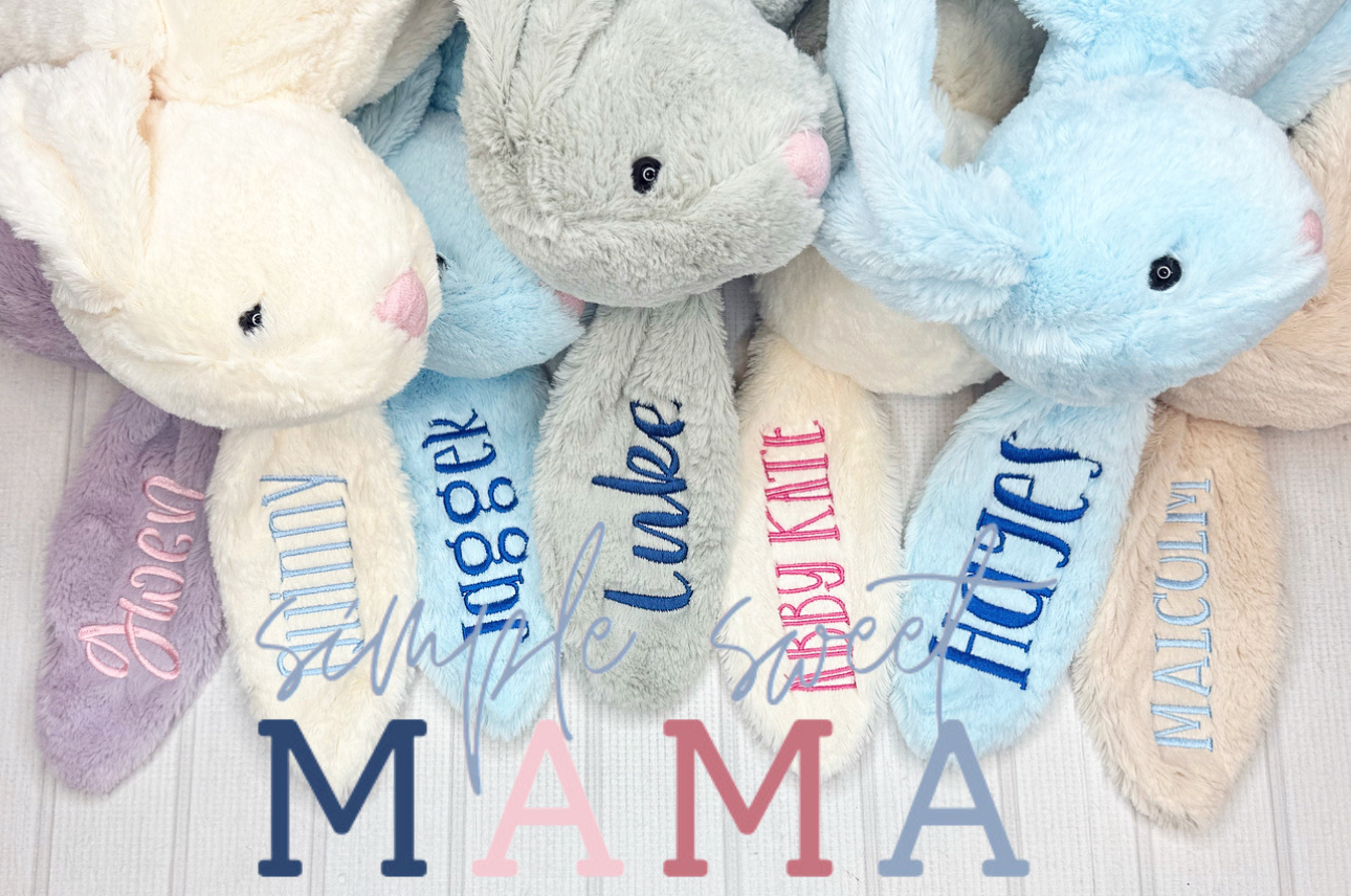 MONOGRAMMED EASTER BUNNY