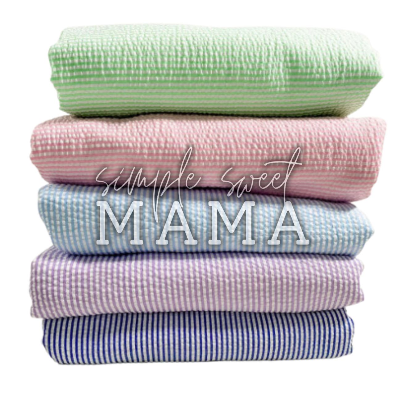 Seersucker Towel Preorder - NO RUFFLE