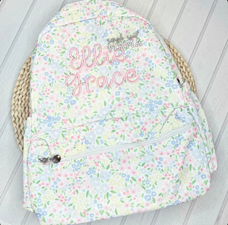 Girls Wipeable Nylon Backpack - Easy To Clean