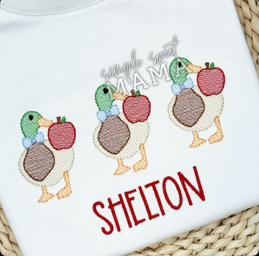 Mallards with Apples