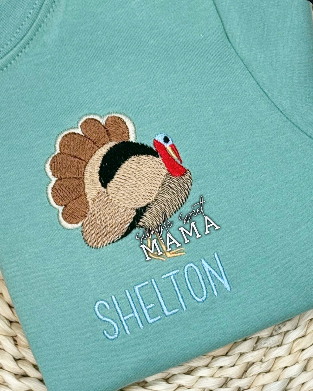 Mini Wild Turkey – Simple Sweet Mama Custom Embroidery