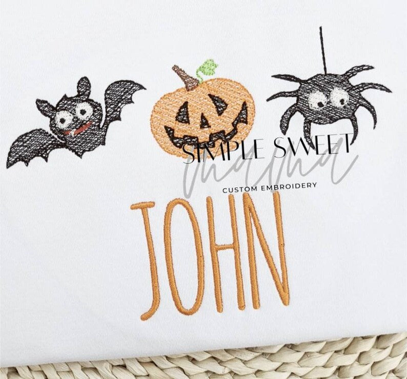 Bat Pumpkin Spider Trio