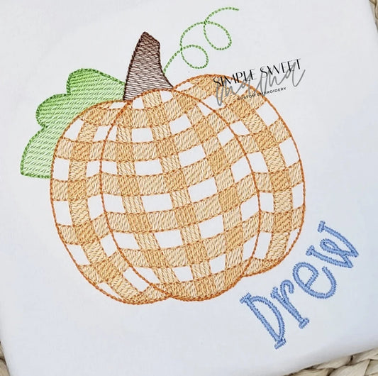 Gingham Pumpkin