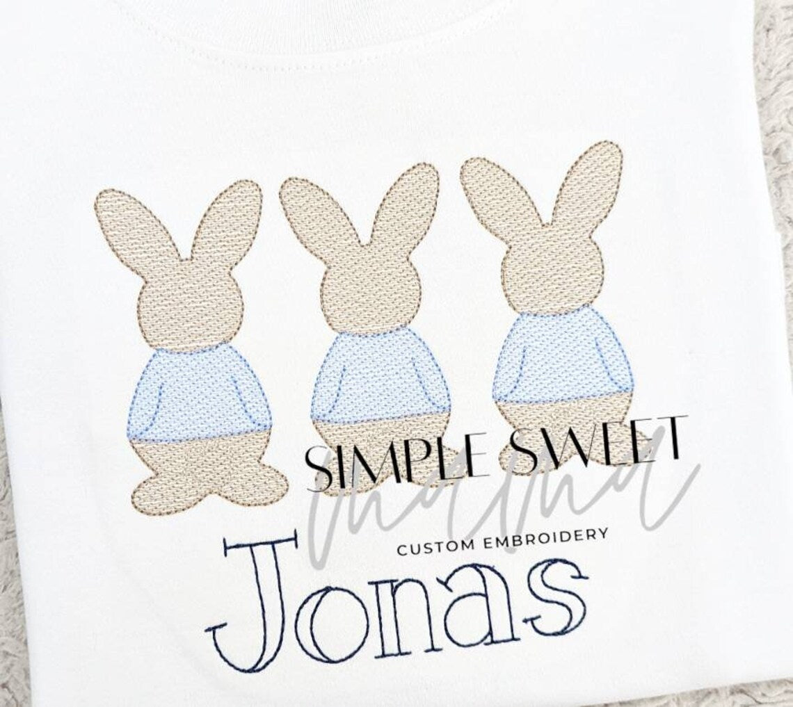 Peter Rabbit Trio – Simple Sweet Mama Custom Embroidery